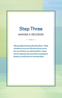 Product: Step 3 AA Making a Decision Pkg of 10