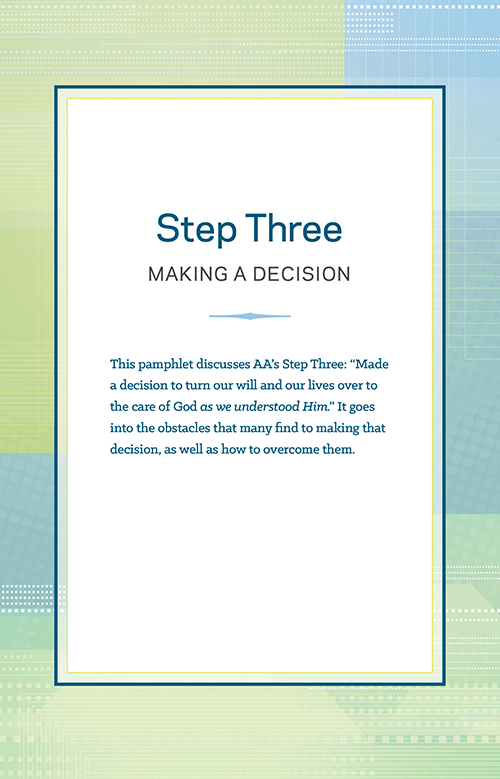 Product: Step 3 AA Making a Decision