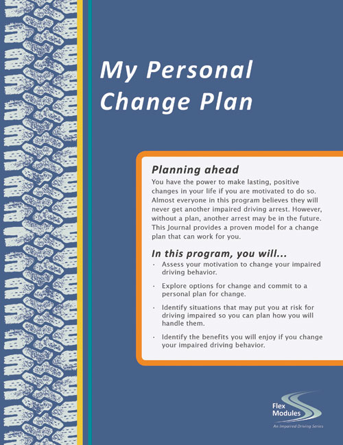 Product: Flex Modules My Personal Change Plan Journal, Pkg. of 25