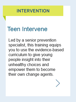 Teen Intervene 2-Day Open Enrollment Training